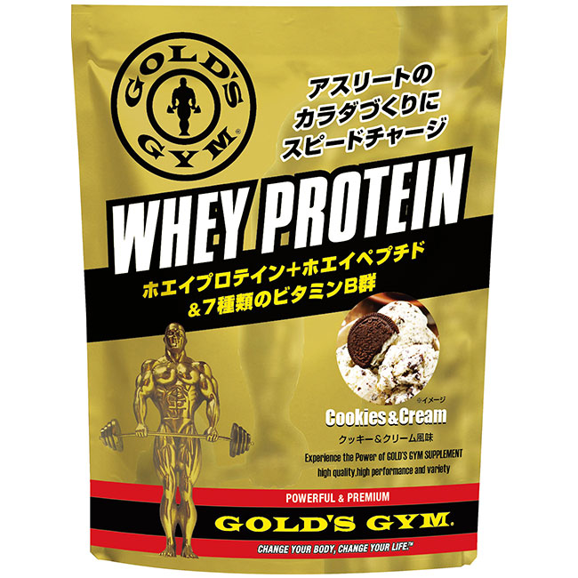 GOLD`S GYM（ゴールドジム）ホエイプロテイン クッキー&クリーム風味 720g