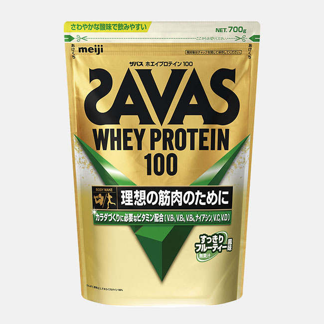 明治 SAVAS ザバス ホエイプロテイン100 すっきりフルーティー風味 700g