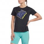 Reebok（リーボック） LesMills BodyPump アクティブチル アスレチック Tシャツ / ブラック HN3754