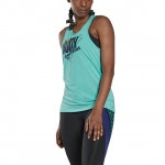 Reebok（リーボック） LesMills BodyCombat アクティブチル グラフィック タンクトップ / ターコイズ HN6040