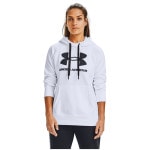 UNDER ARMOUR（アンダーアーマー）ライバルフリース フーディー White / Black 1356318-100|UNDER ARMOUR（アンダーアーマー）