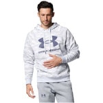 UNDER ARMOUR（アンダーアーマー）ライバルフリース ビッグロゴ プリント フーディー HaloGray 1375511-014