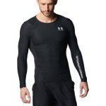 UNDER ARMOUR（アンダーアーマー）ヒートギアアーマー ロングスリーブシャツ〈ノベルティ〉 Black 1378352-001