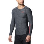 UNDER ARMOUR（アンダーアーマー）ヒートギアアーマー ロングスリーブシャツ〈ノベルティ〉 Steel 1378352-035