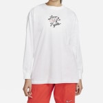 NIKE（ナイキ）スポーツウェア ウィメンズ オーバーサイズド ロングスリーブ Tシャツ ホワイト|NIKE（ナイキ）