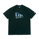 NEW ERA（ニューエラ） 半袖 パフォーマンス Tシャツ The City Lights フラッグロゴ ブラック レギュラーフィット 13516711|NEW ERA（ニューエラ）