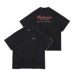 NEW ERA（ニューエラ） 半袖 オーバーサイズド コットン Tシャツ Budweiser バドワイザー ブラック 13526842|NEW ERA（ニューエラ）