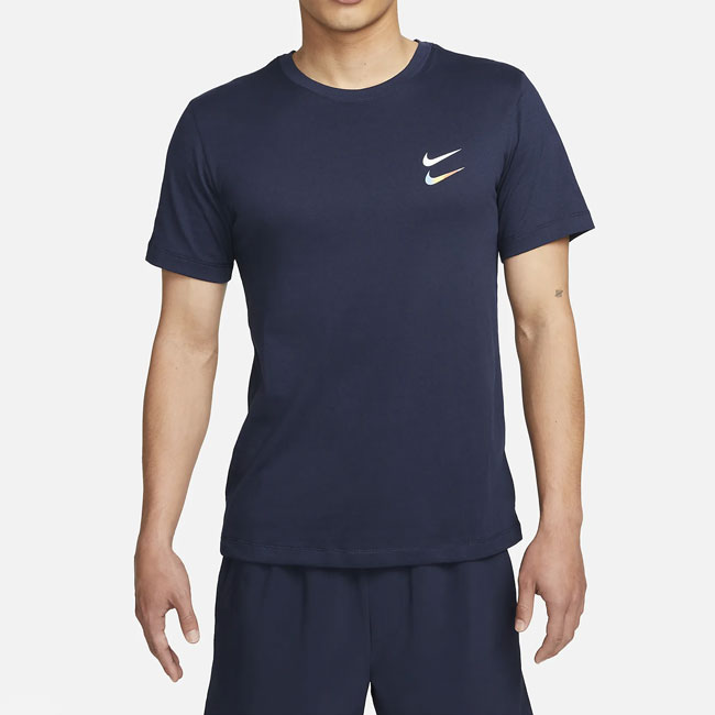 NIKE（ナイキ）Dri-FIT メンズ トレーニング Tシャツ オブシディアン/ホワイト