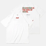 NEW ERA（ニューエラ）半袖 コットン Tシャツ Budweiser バドワイザー ボウタイロゴ ホワイト レギュラーフィット 13526845|NEW ERA（ニューエラ）