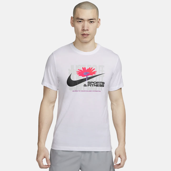 NIKE（ナイキ）Dri-FIT メンズ トレーニング Tシャツ ホワイト