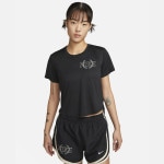 NIKE（ナイキ）Dri-FIT ワン ブリーズ ウィメンズ ショートスリーブ トップ ブラック/サンドドリフト|NIKE（ナイキ）