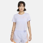 NIKE（ナイキ）Dri-FIT ワン ブリーズ ウィメンズ ショートスリーブ トップ オキシジェンパープル/サンダイアル|NIKE（ナイキ）