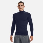 UNDER ARMOUR（アンダーアーマー）MEN UAコールドギアアーマー コンプレッション ロングスリーブ モック シャツ 1366072-410