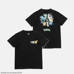 NEW ERA ニューエラ Youth 半袖 コットン Tシャツ ポケモン ピカチュウ イーブイフレンズ ブラック 14124542|NEW ERA（ニューエラ）