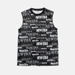 NEW ERA ニューエラ テック タンクトップ Text All Over ブラック Performance Apparel 14121952