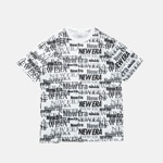 NEW ERA ニューエラ 半袖 テック Tシャツ Text All Over ホワイト Performance Apparel 14121962|NEW ERA（ニューエラ）