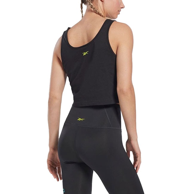 【美品】Reebox  フィットネスウェア 黒  M ワークアウト メッシュ カプリ タイツ / WOR Mesh Capri