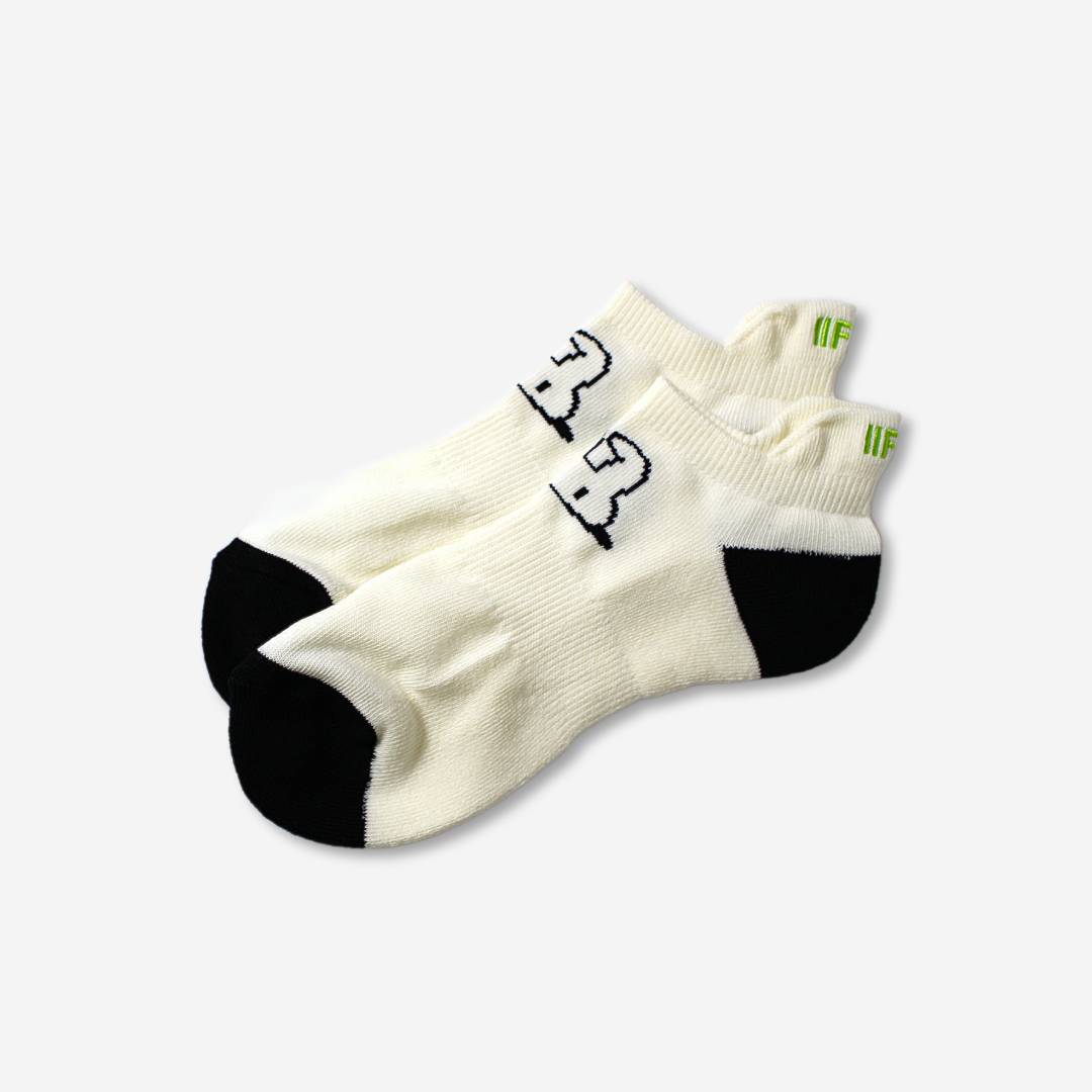 メンズ ショートソックス ライム