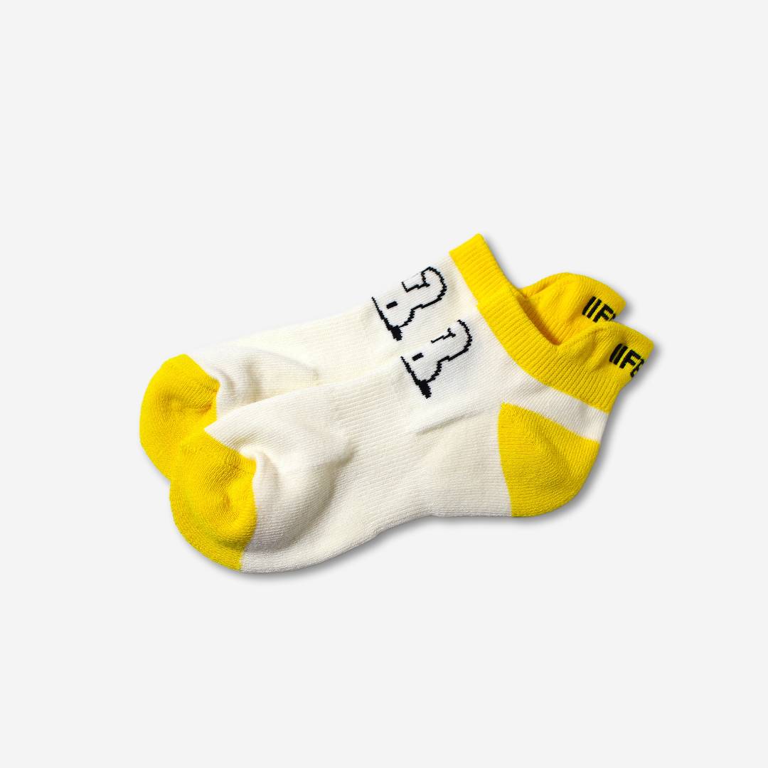 レディース ショートソックス イエロー