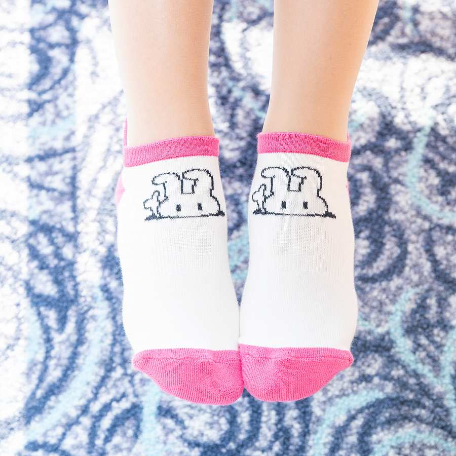 レディース　ショートソックス　ピンク