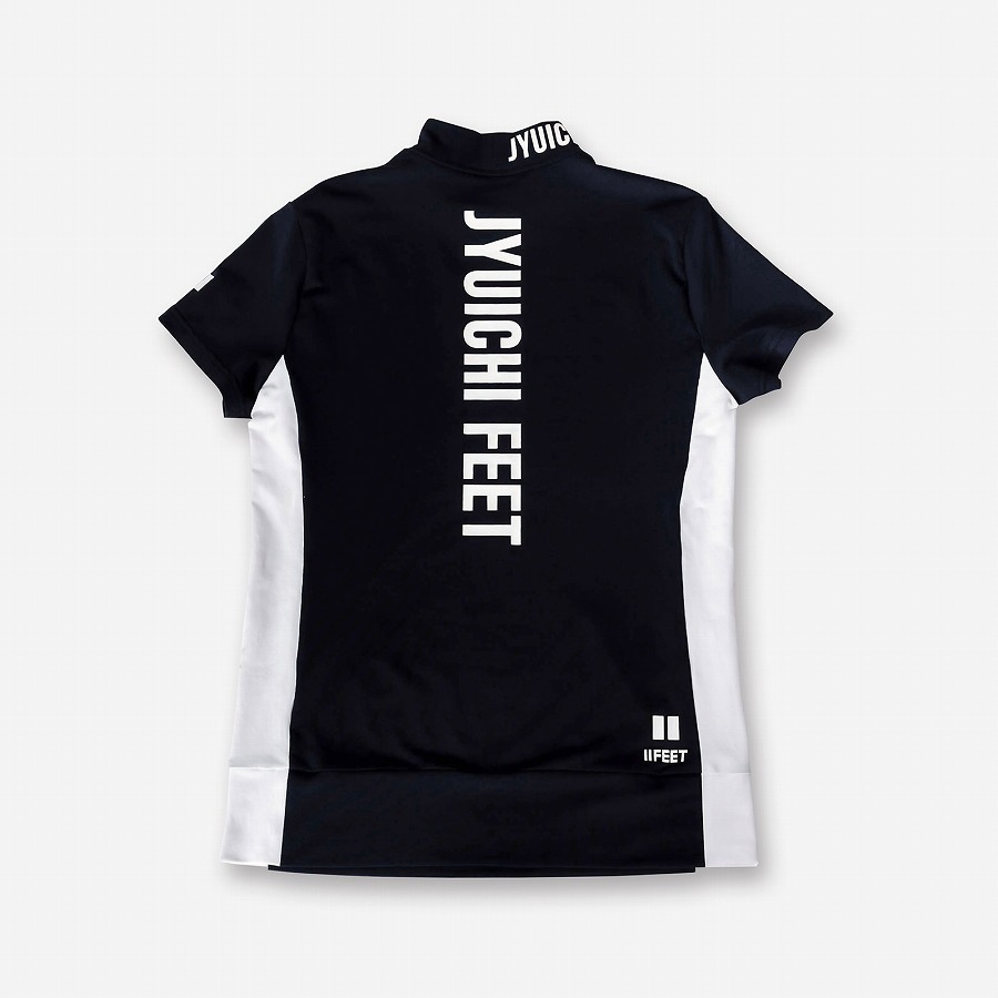 モックネックシャツ ブラック&ホワイト | レディース ゴルフウェア