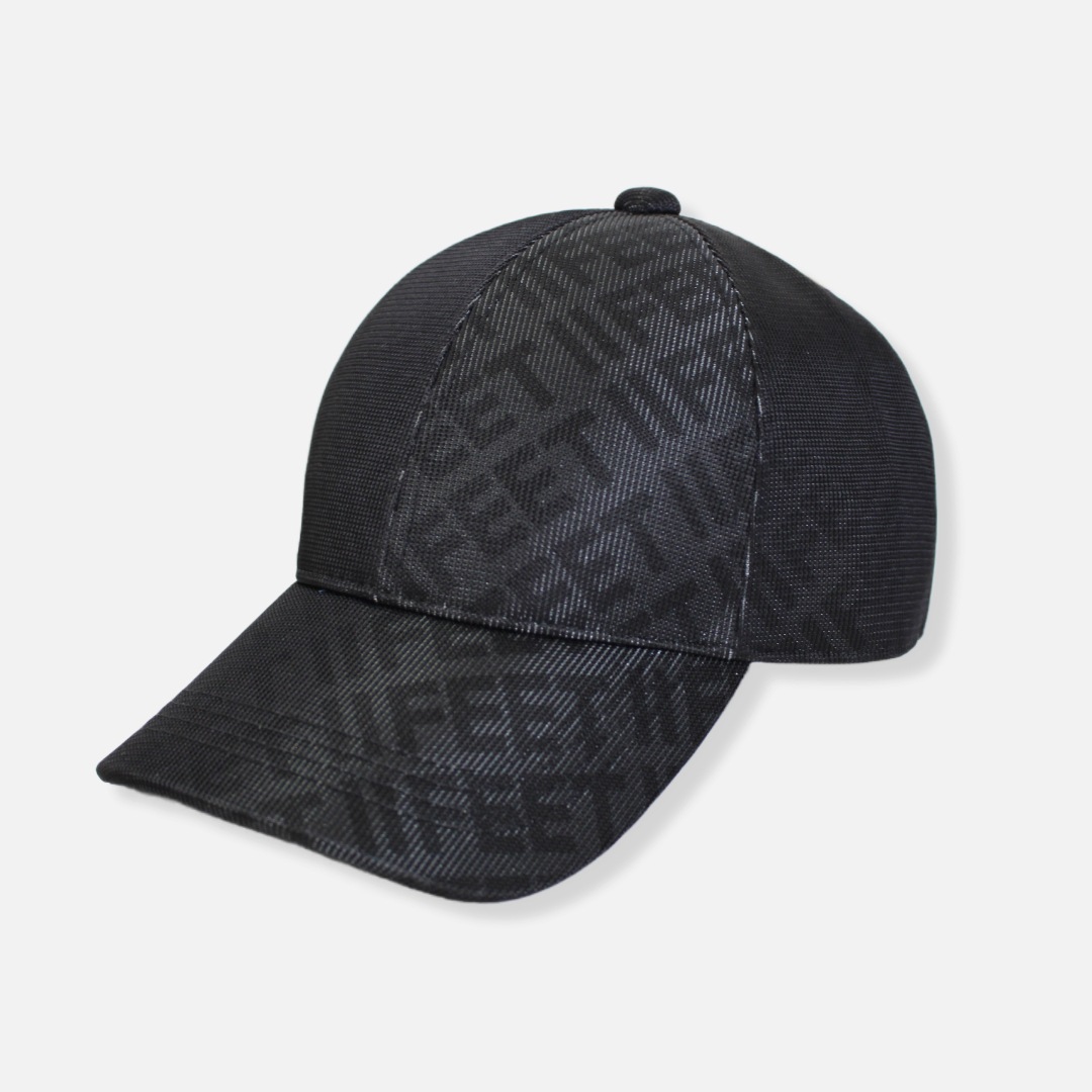 ロゴ　グラフィックキャップ　ブラック