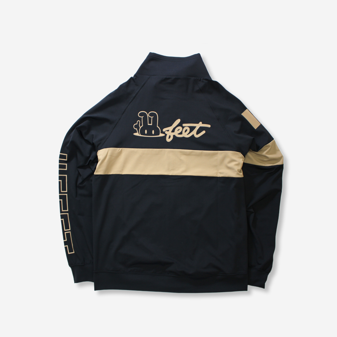 ユニセックス ブルゾン ブラック&ブラウン