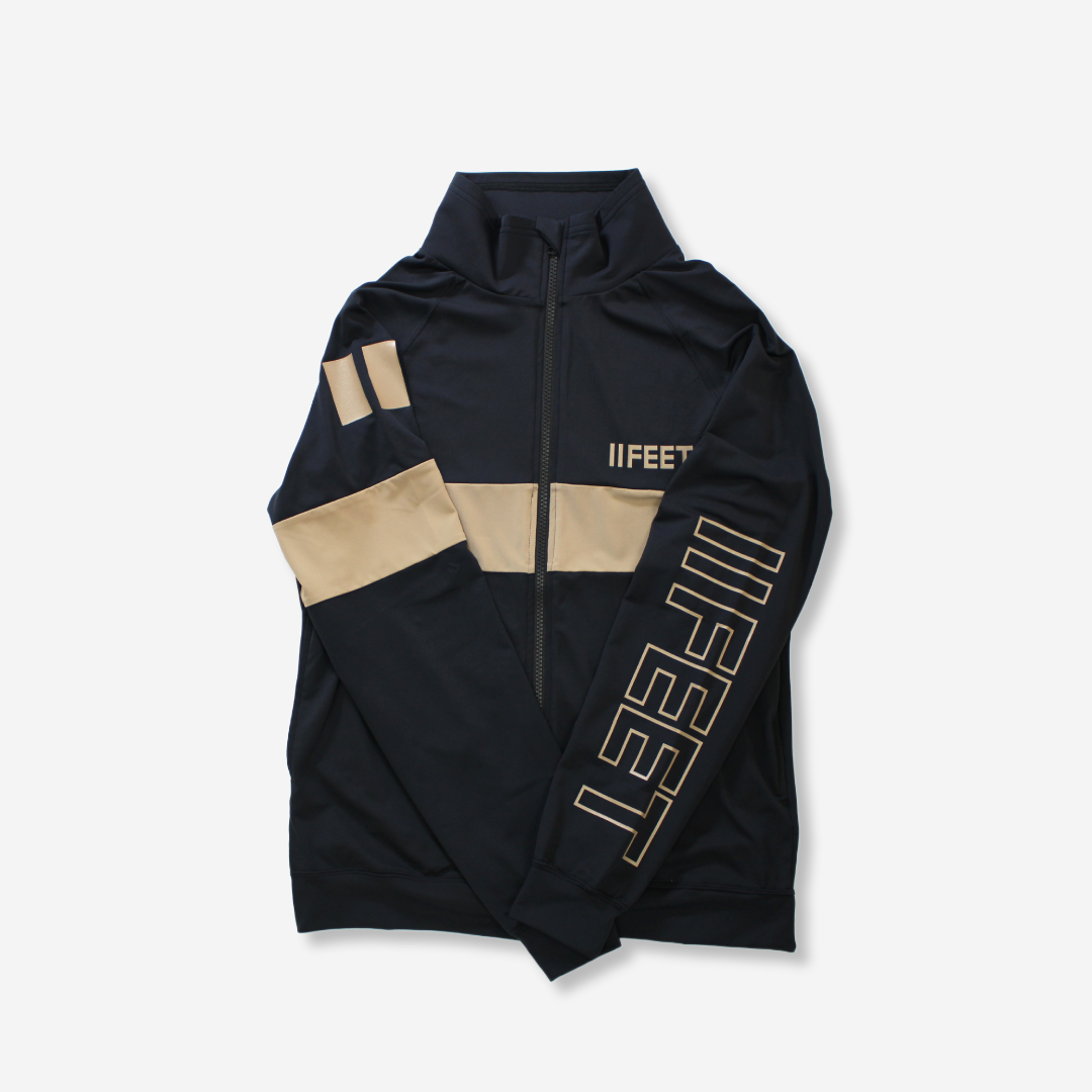 ユニセックス ブルゾン ブラック&ブラウン