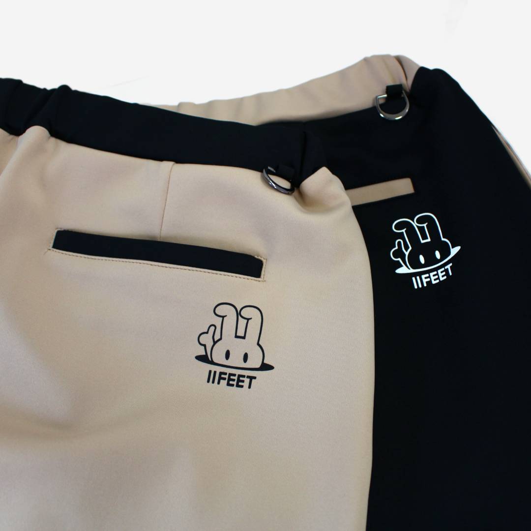 スカート　ブラック＆ベージュ