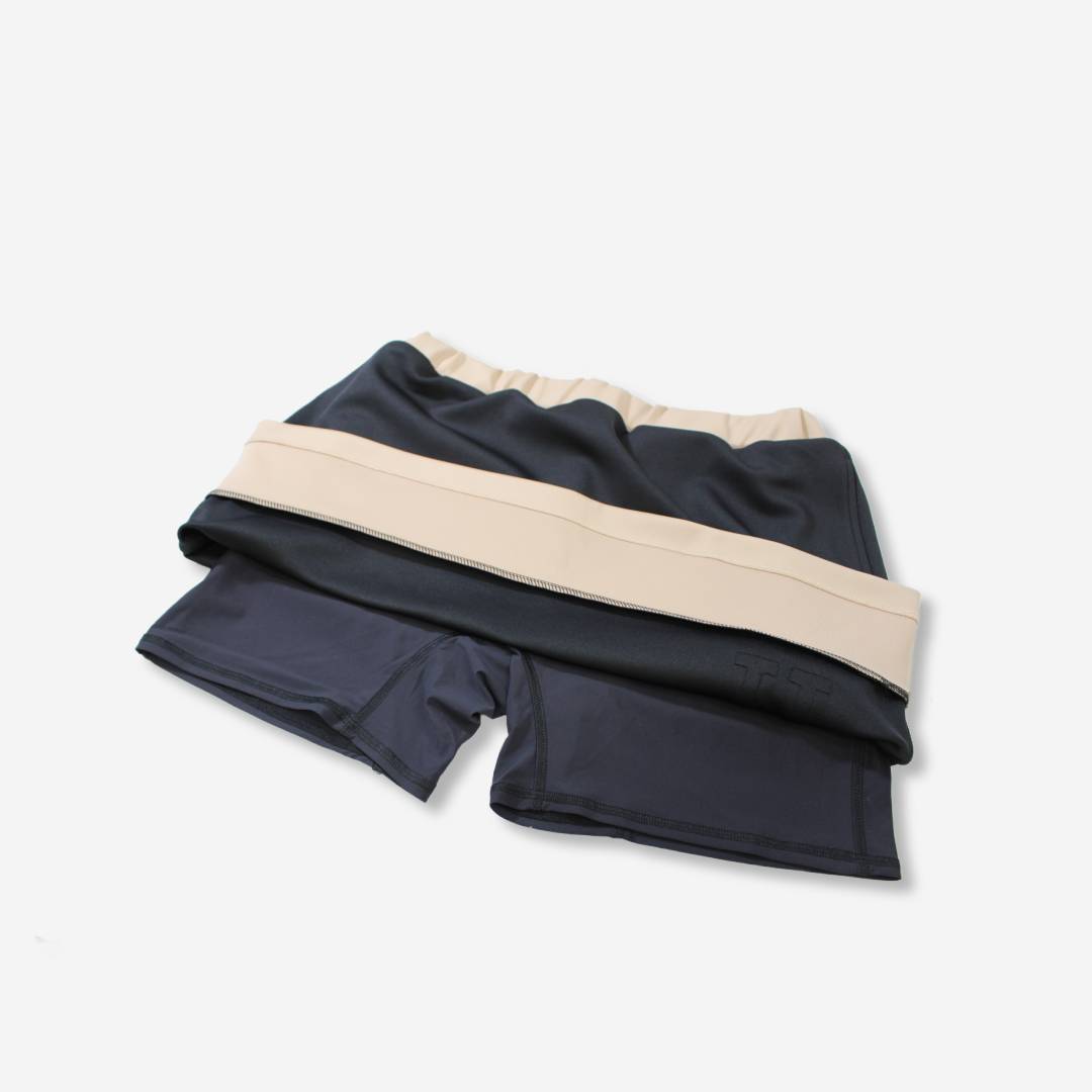 スカート　ブラック＆ベージュ