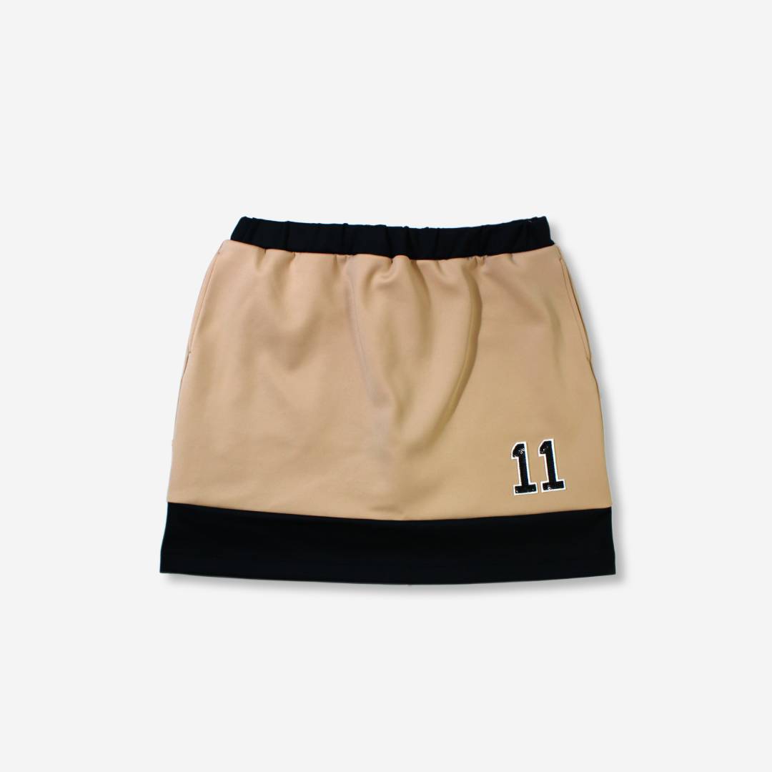 スカート ベージュ&ブラック