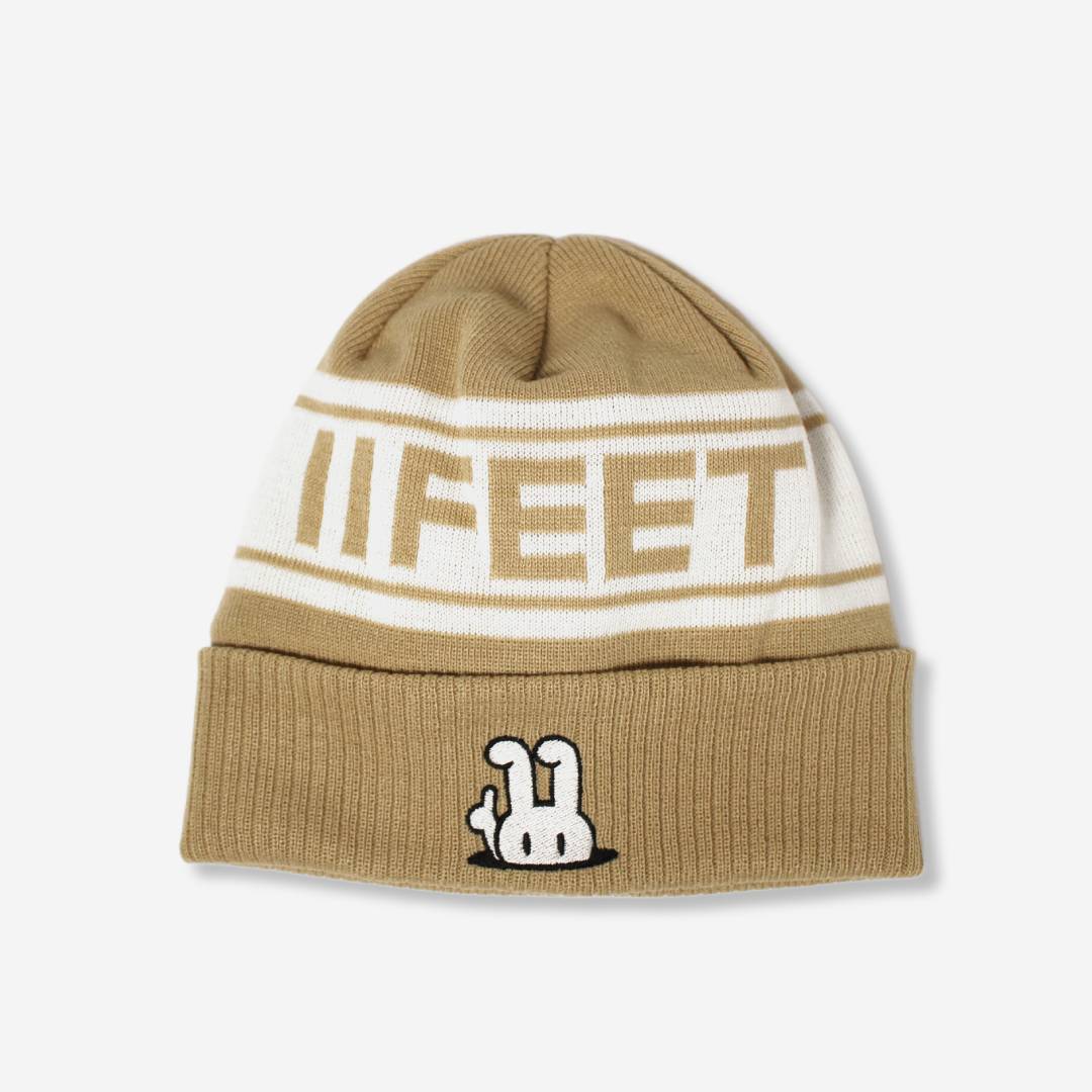 ニットキャップ　ベージュ