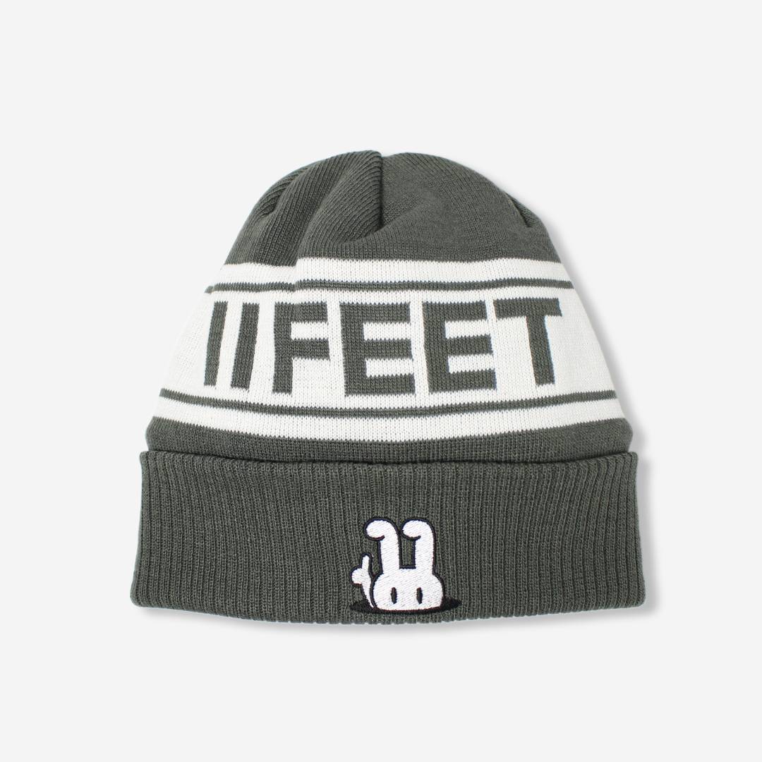 ニットキャップ　グレー