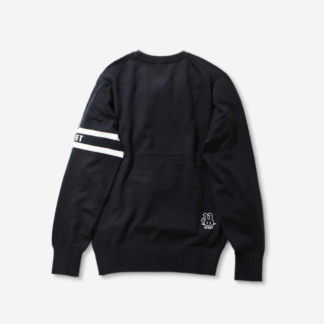 クルーネックセーター　ブラック