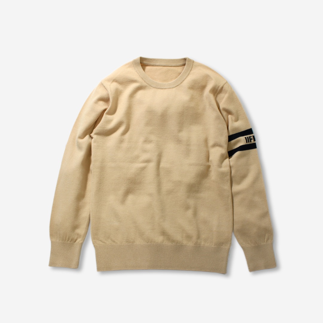 クルーネックセーター ベージュ