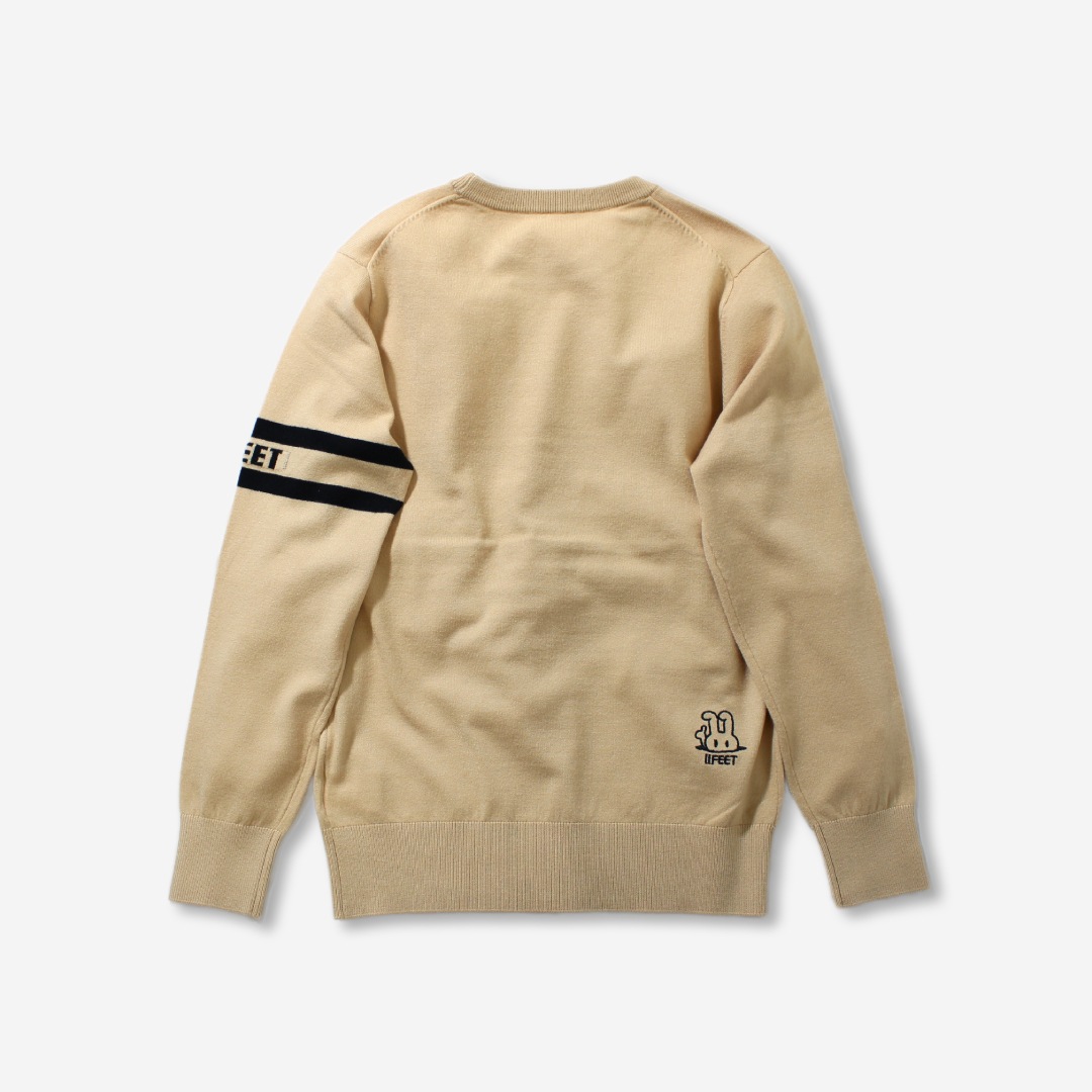 クルーネックセーター ベージュ