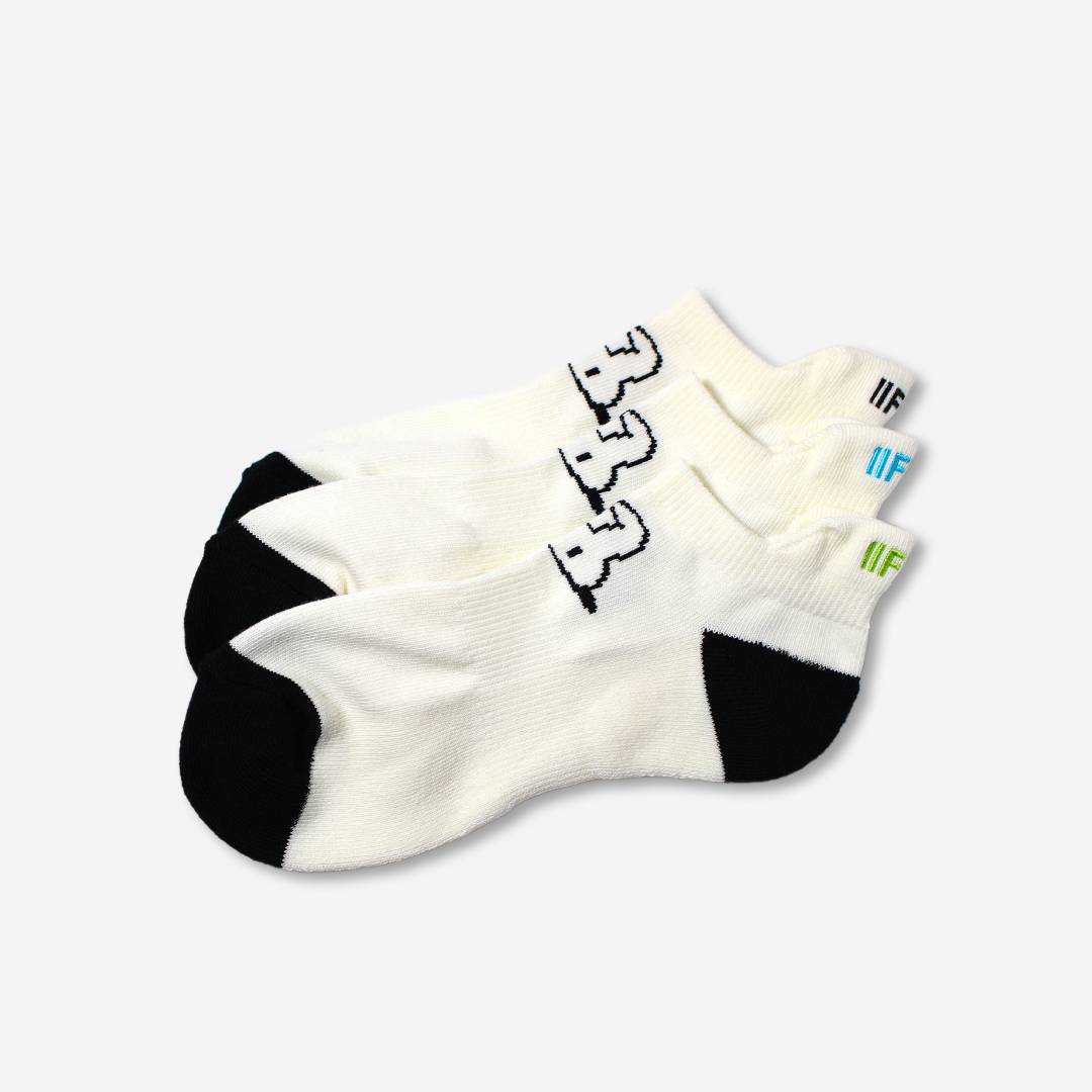 メンズ　ショートソックス　ライム