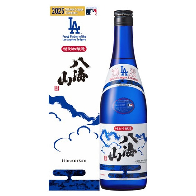 『ナショナルリーグ優勝記念ラベル』八海山 特別本醸造 ブルーボトル 720ml【化粧箱入】【ドジャース応援企画商品】[限定商品] ≪新発売≫
