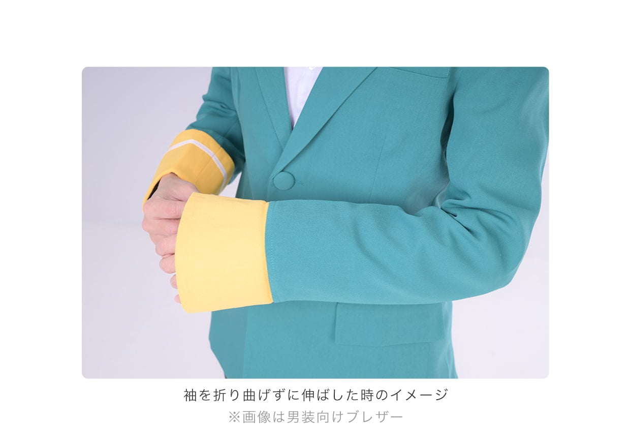 折袖タイプ◆オリジナルブレザー 女性・女装用【ブルー系】《受注生産》