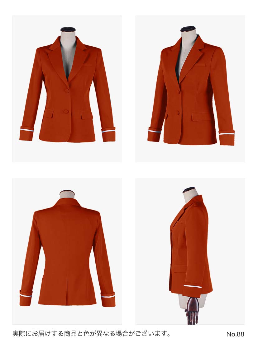折袖タイプ◆オリジナルブレザー 女性・女装用【オレンジ・イエロー・ブラウン系】《受注生産》