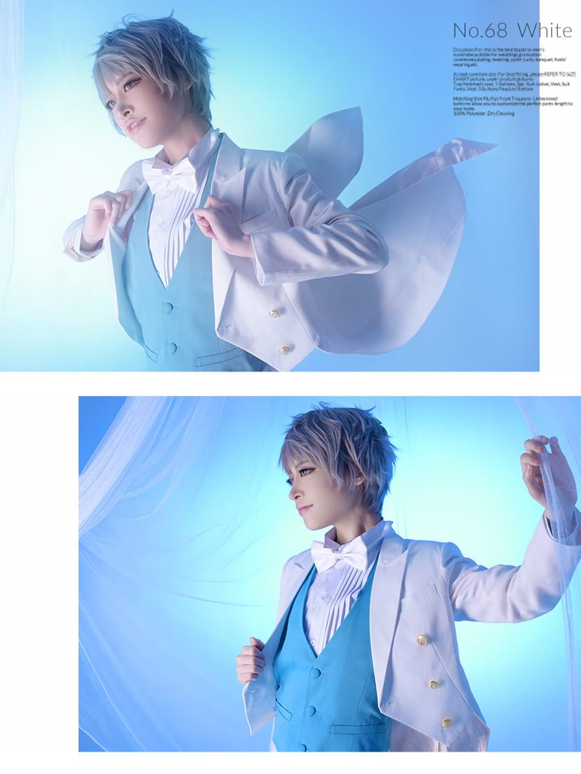 コスプレに最適なライン・オリジナル  燕尾服（テールコート・テイルコート）[前閉じタイプ] 男装・男性用【オレンジ・イエロー・ブラウン系】《受注生産》