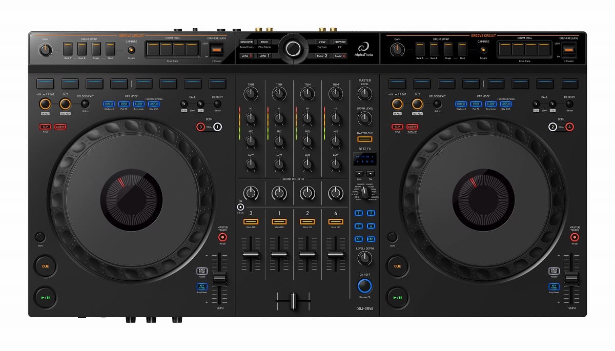 AlphaTheta / DDJ-GRV6 4chパフォーマンス DJコントローラー