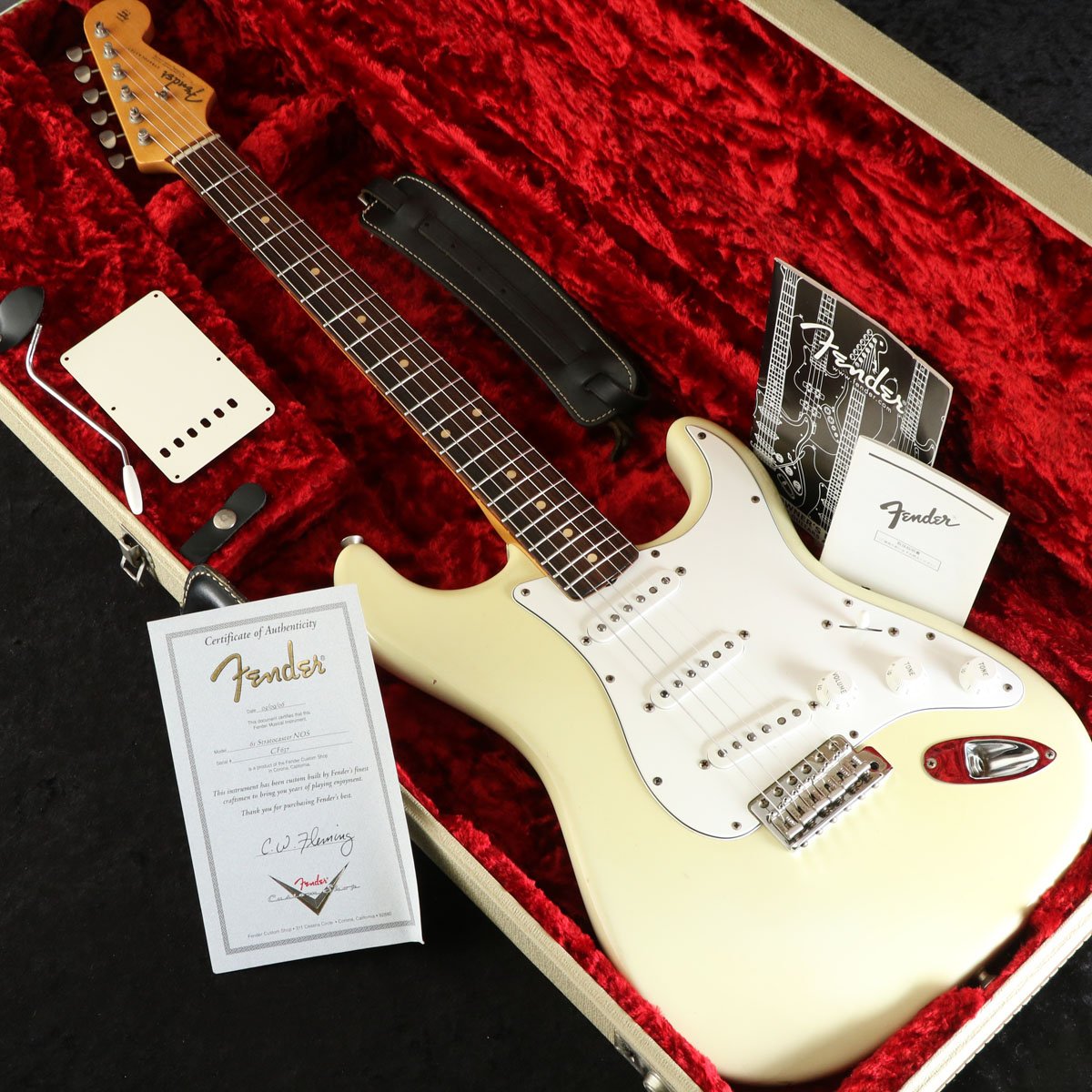 中古】Fender Custom Shop / MBS 61Stratocaster NOS Olympic White