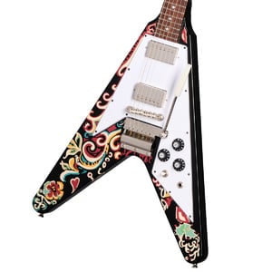 Epiphone / Inspired by Gibson Custom Jimi Hendrix "Love Drops" Flying V Ebony ジミ ヘンドリックス