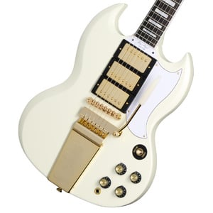 Epiphone / Inspired by Gibson Custom 1963 Les Paul SG Custom with Maestro Vibrola Classic White