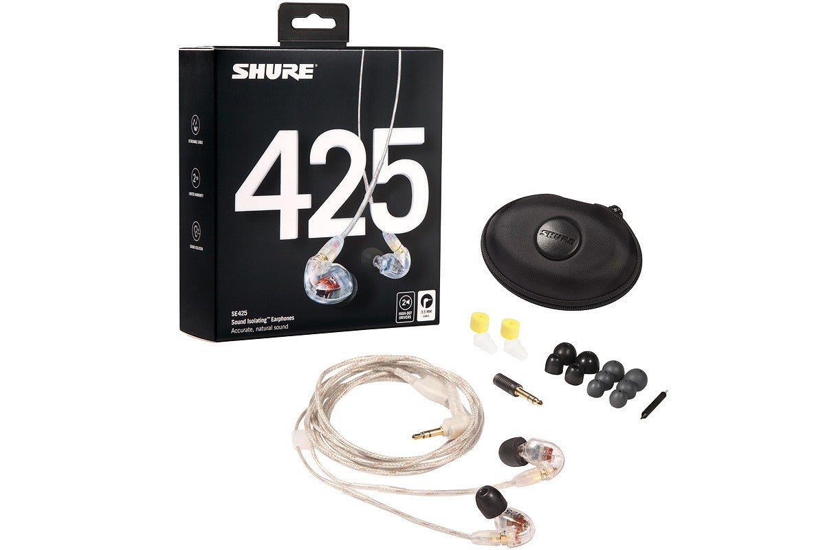 【新品未使用】SHURE SE425-CL-A 高遮音性イヤホン SHURE / SE425-CL-A 高遮音性イヤホン【渋谷店】 | 耳掛け型/クリップ