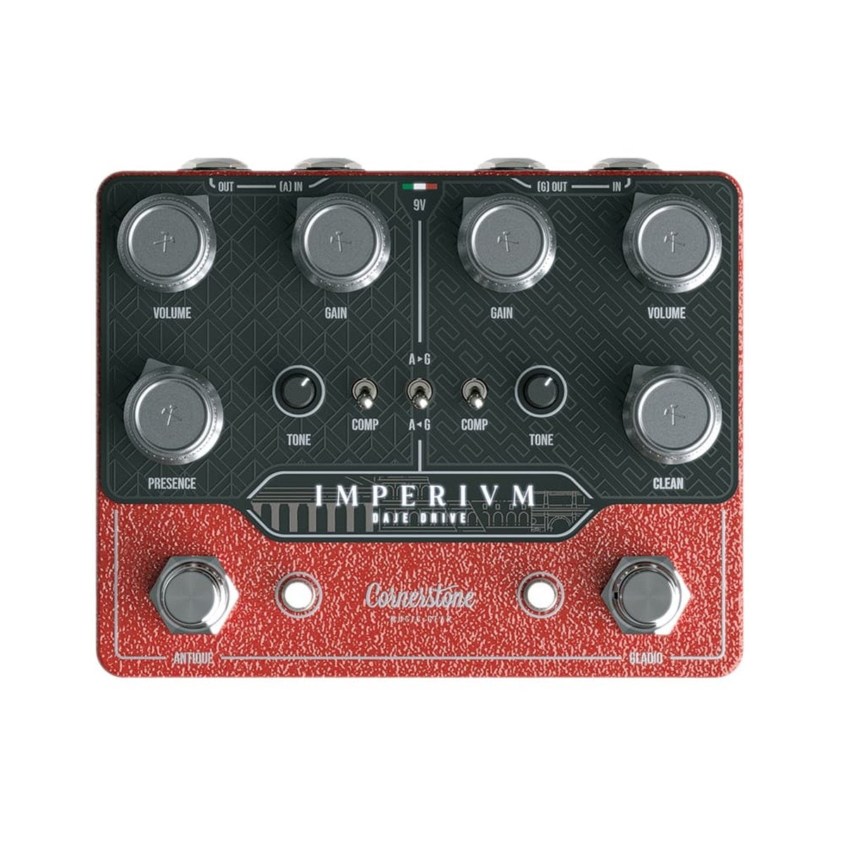 ギター Cornerstone Imperium V2 Cornerstone Music Gear / Imperium V2 2in1 Overdrive オーバー