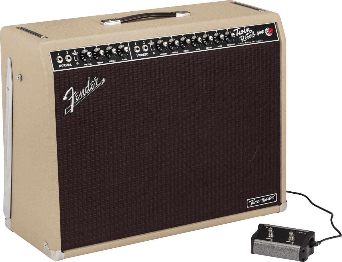 【苫小牧バナナ】フェンダー/FENDER ギターアンプ コンボ THE TWIN 黒ノブ 激しい歪みもこれ一台で 若干ガリあり♪ Fender / Tone Master Twin Reverb Blonde フェンダー ギターコンボ