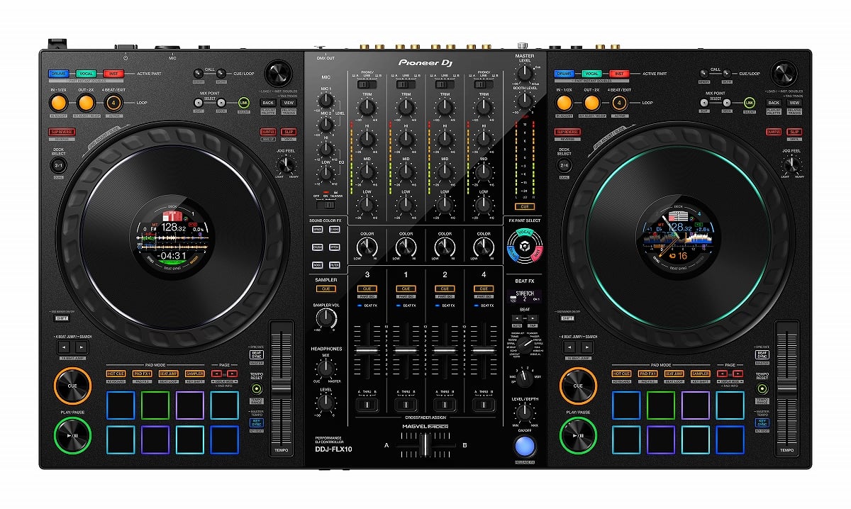 Pioneer DJ パイオニア / DDJ-FLX10 rekordbox・Serato DJ Pro対応4ch