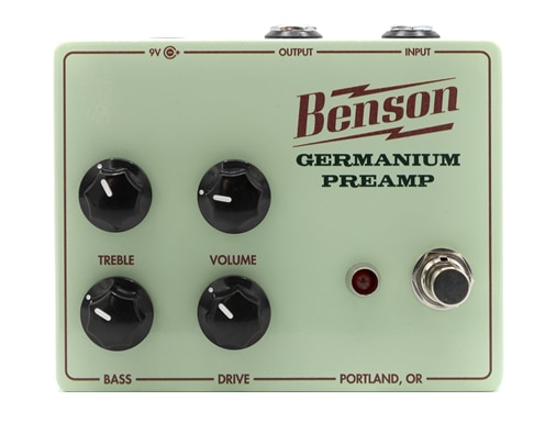 Benson Amp / Germanium Preamp オーバードライブ Benson Amps / Germanium Preamp Pedal ゲルマニウム・ドライブペダル